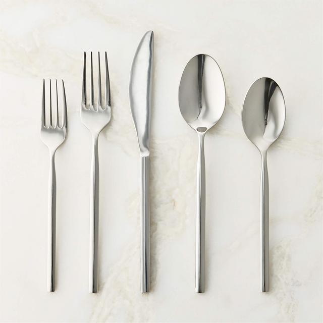 Amos 20-Piece Polished Silver Flatware Set