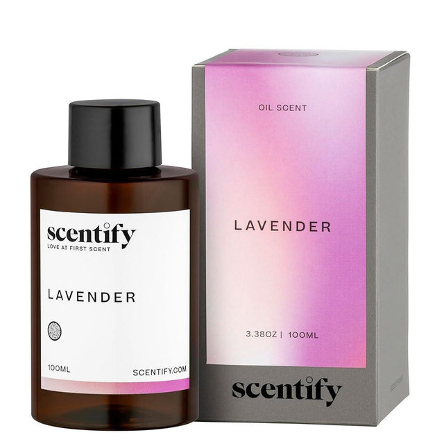 Scentify Lavender Musk Aroma Oil Refill Scent for Oil Diffusers - Bergamot, Vanilla, Cedarwood Scents - Luxurious Relaxing Aromatherapy Diffuser Fragrance 100ml, 3.38 oz