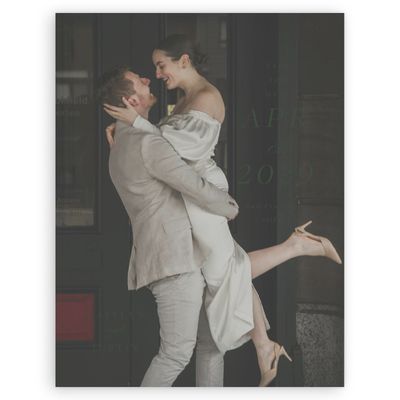 Evergreen Wedding Digital Save the Date - Rosamund Photo