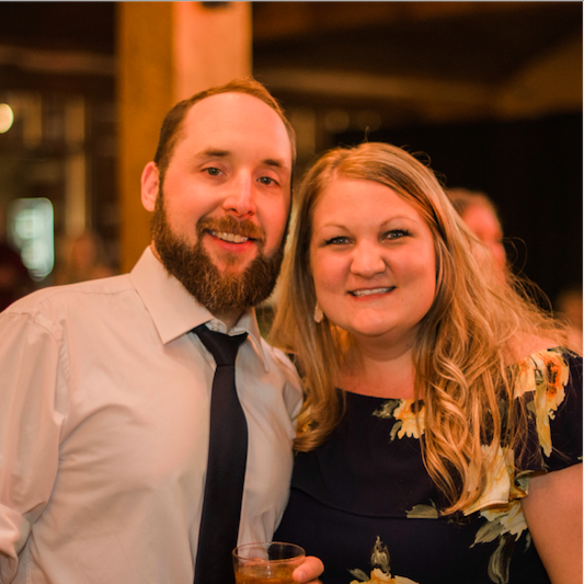 Celebrating a friend's wedding and our first picture taken together by our AMAZING photographer! 📷