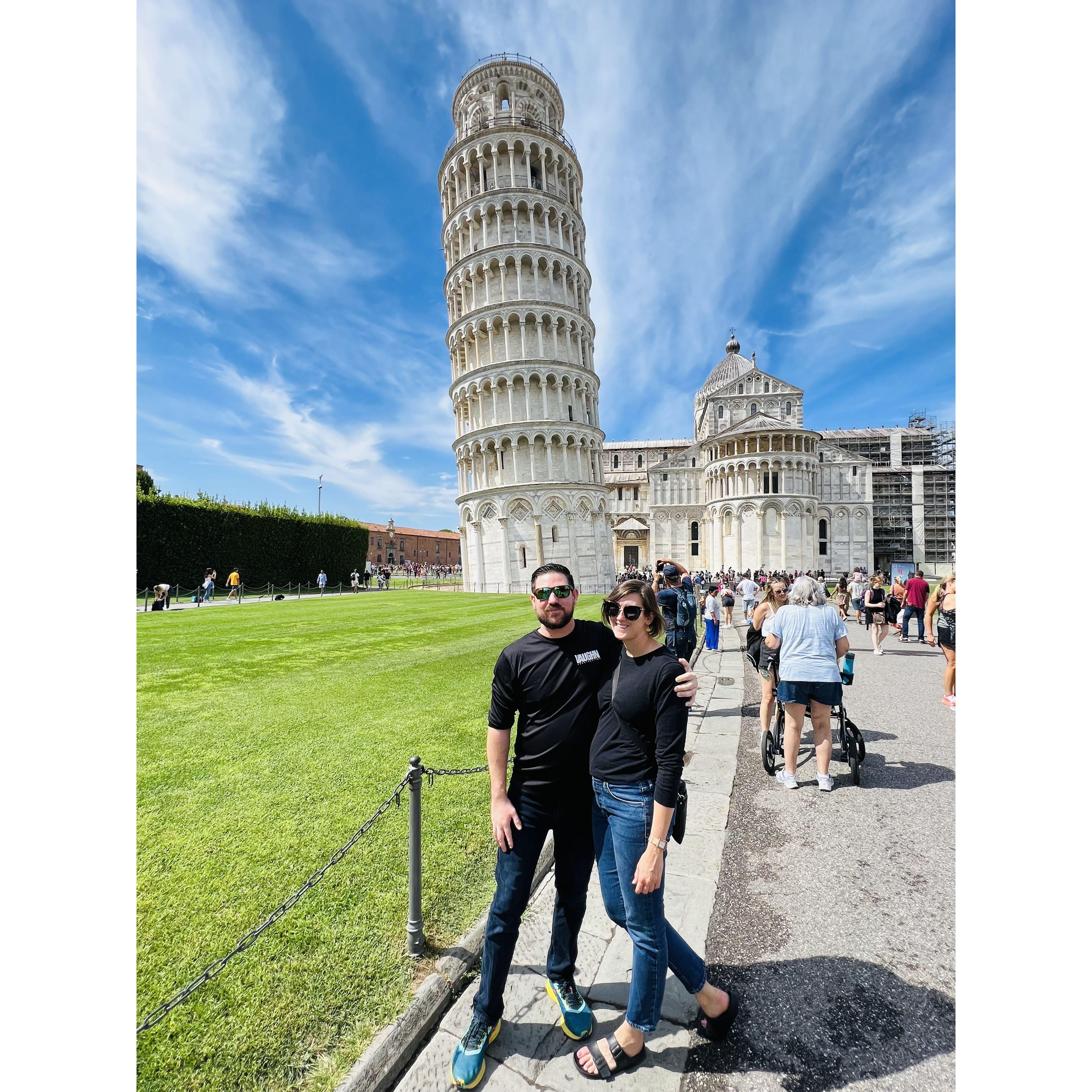 The Leaning Tower of Pisa in Italy