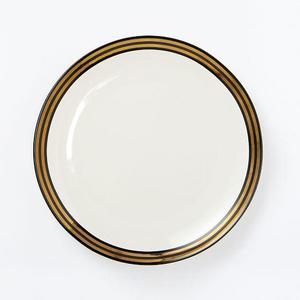 Fishs Eddy Gilded Dinner Plate - Black