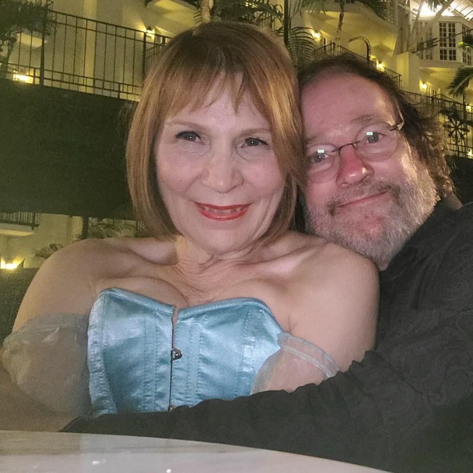 Enjoying our love over cocktails at Gaylord Opryland in Nashville.