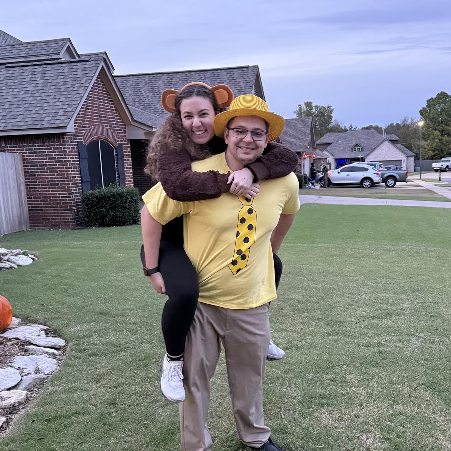 Curious George and the Man in the Yellow Hat!!