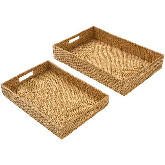 Park Designs Rattan Trays Set of 2