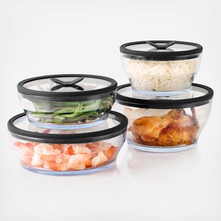 8-Piece Clear Glass Cookware & Storage Set