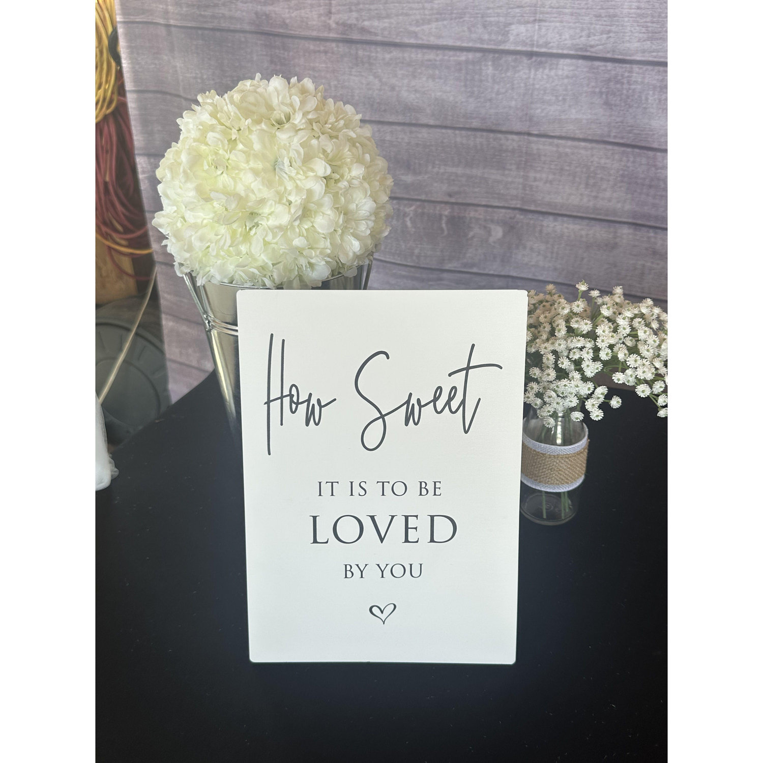 Such an adorable sign for the cake table.