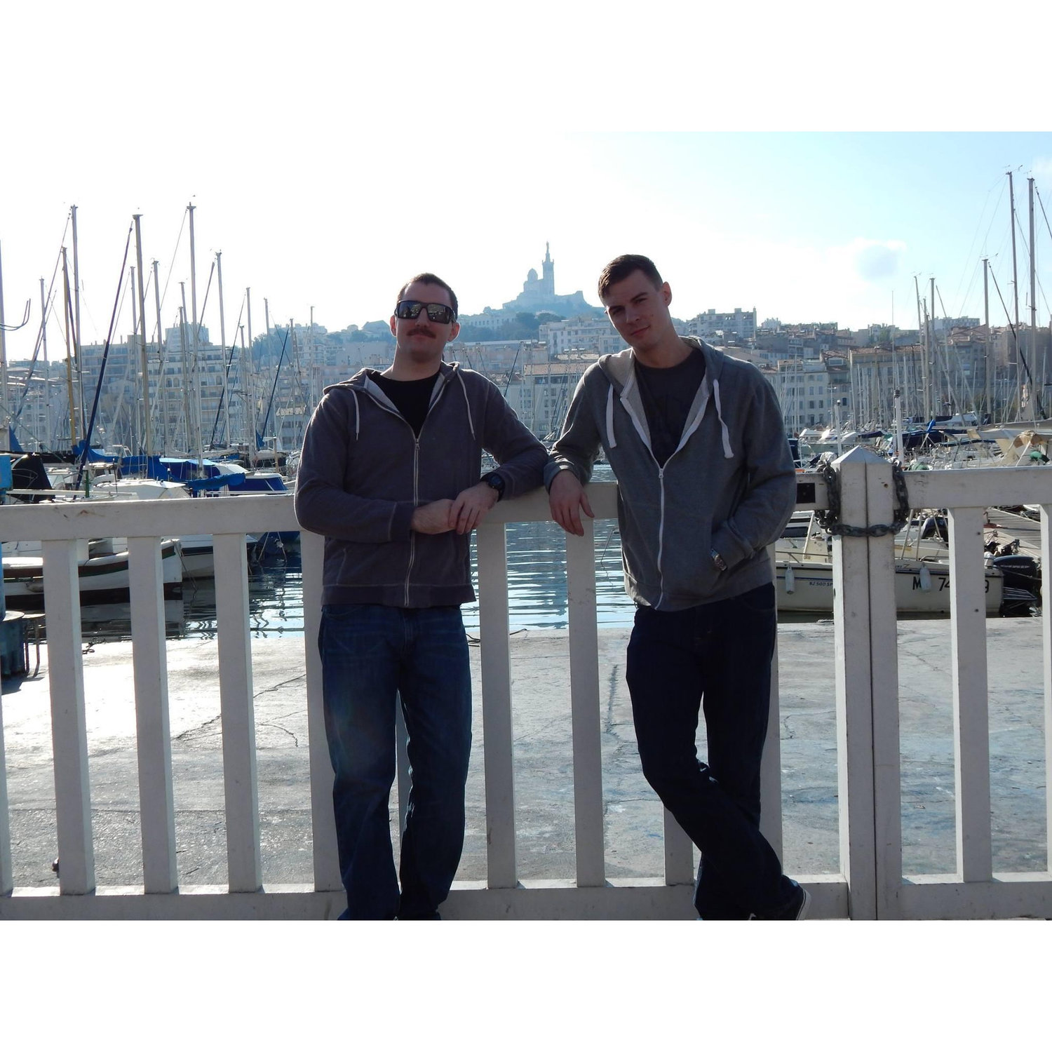 Frankenberg and Ricky on deployment 2014