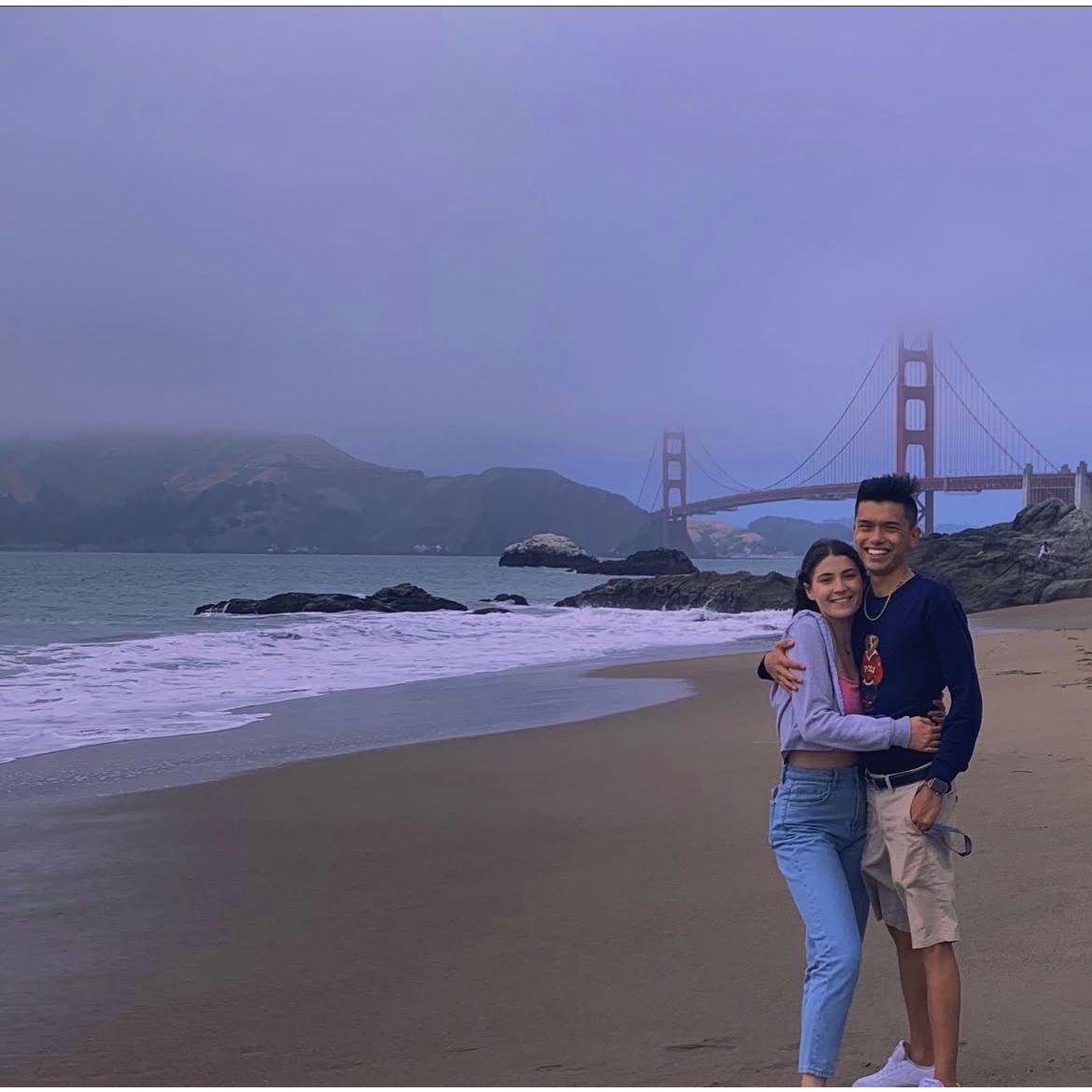 Bakers Beach, California (2019) - Our first trip as a couple.