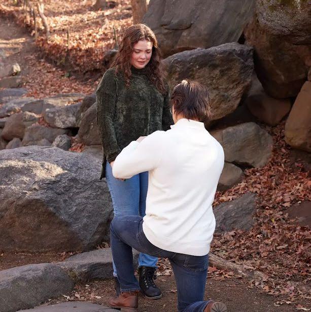 This is the moment he popped the question... <3