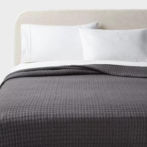 Dark Grey- Jersey Quilt - King - Threshold™