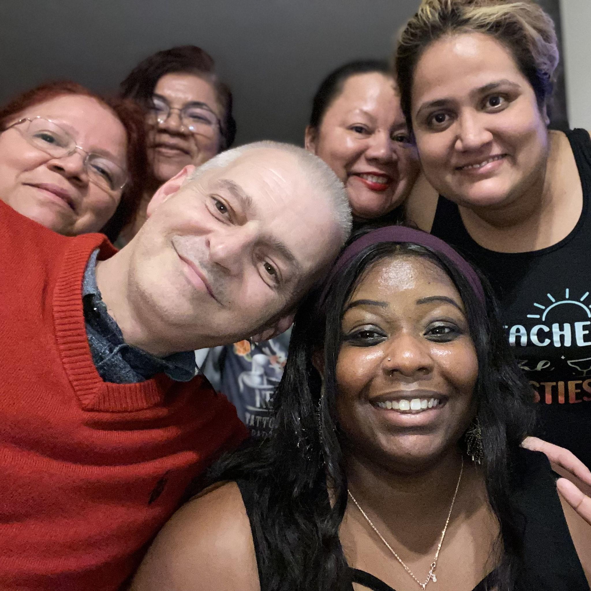 Spending time with Leianah's Mom side of the family