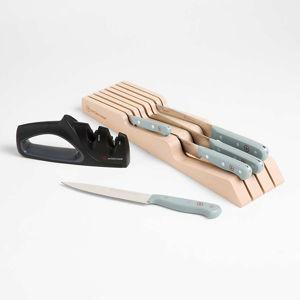 Wüsthof Gourmet Stamped 7-Piece In-Drawer Knife Set + Reviews | Crate & Barrel