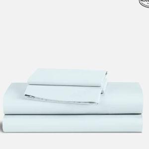 King Luxe Sateen Core Sheet Set (Color: Sky)