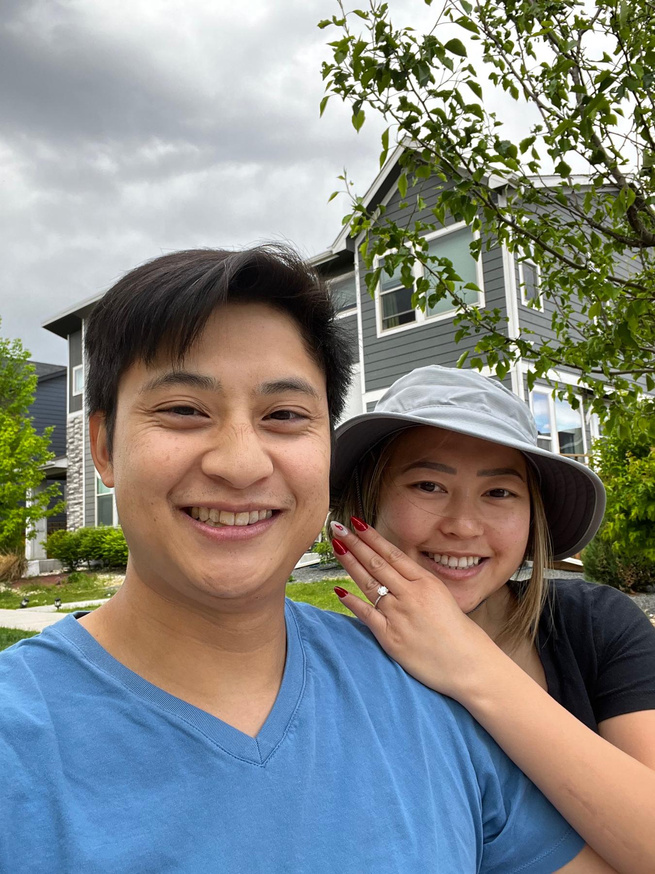 First picture together engaged!