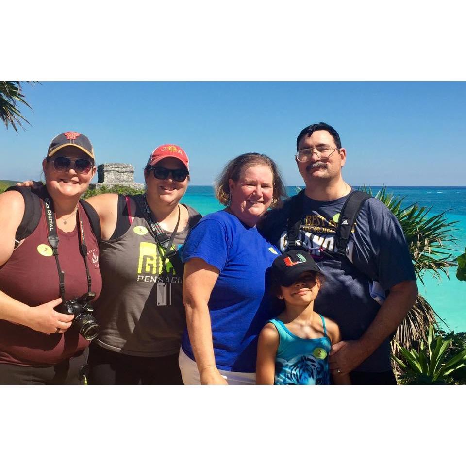 Tulum, Mexico with Lindsay's family.