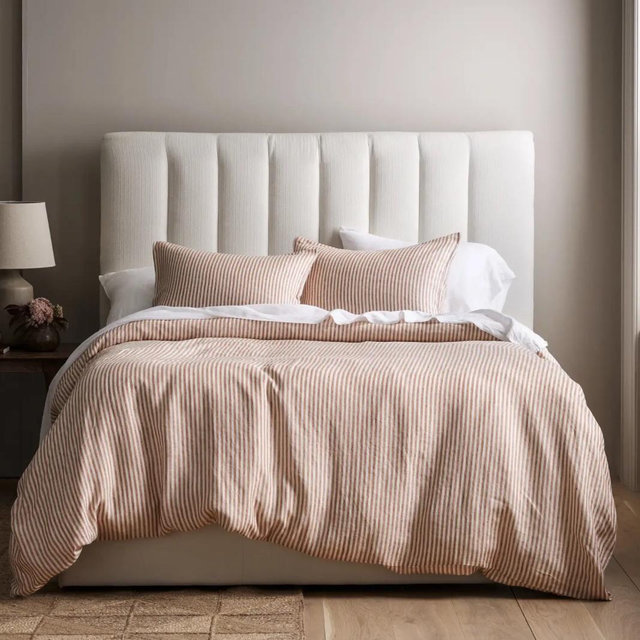 European Linen Stripe Deluxe Bedding Bundle