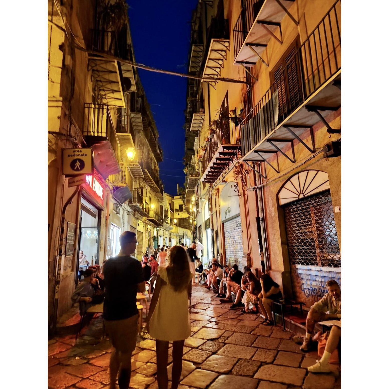 Roaming the streets of Palermo.