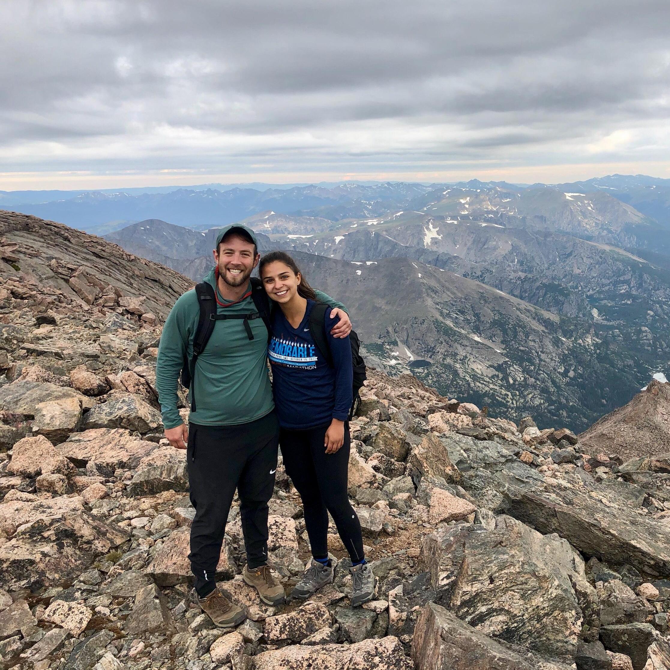Long's Peak - first 14er we completed in Colorado...the altitude sickness was real!