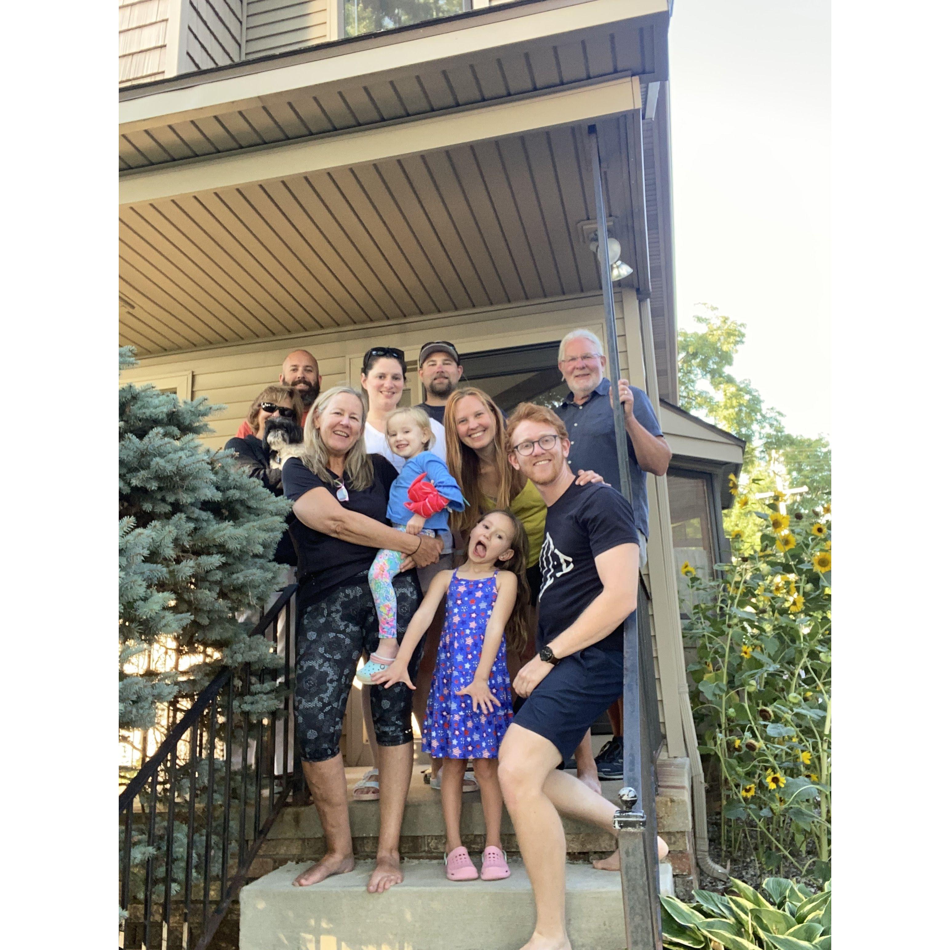Walled Lake with Jack, Gia, Sue, Mike, Helena, Gemma, Dave and Betsy