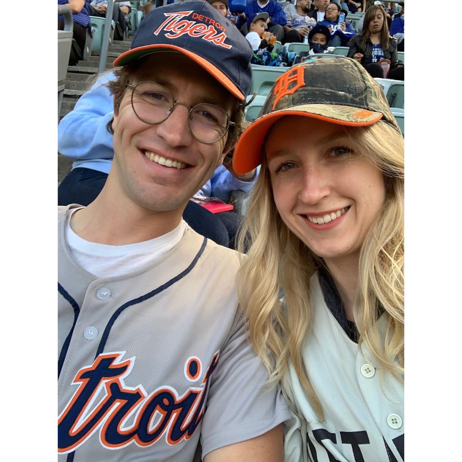 Los Tigres in Dodgers Stadium - Los Angeles CA USA - 2022