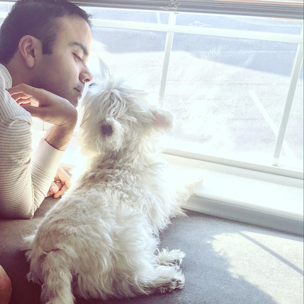 At home with Jasmine.