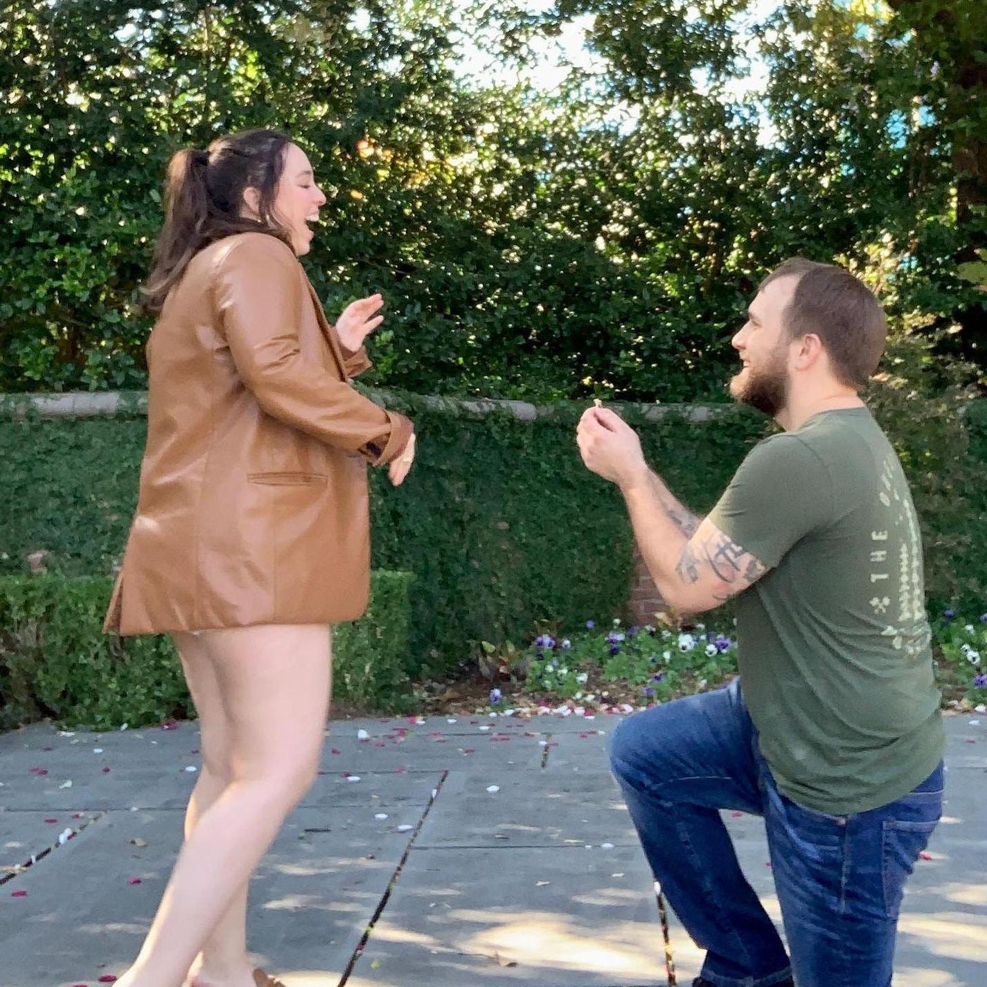 When Lance popped the question and totally surprised Katie!
