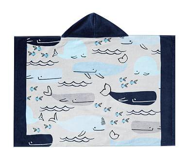 Kelley Whale Baby Beach Hooded Towel