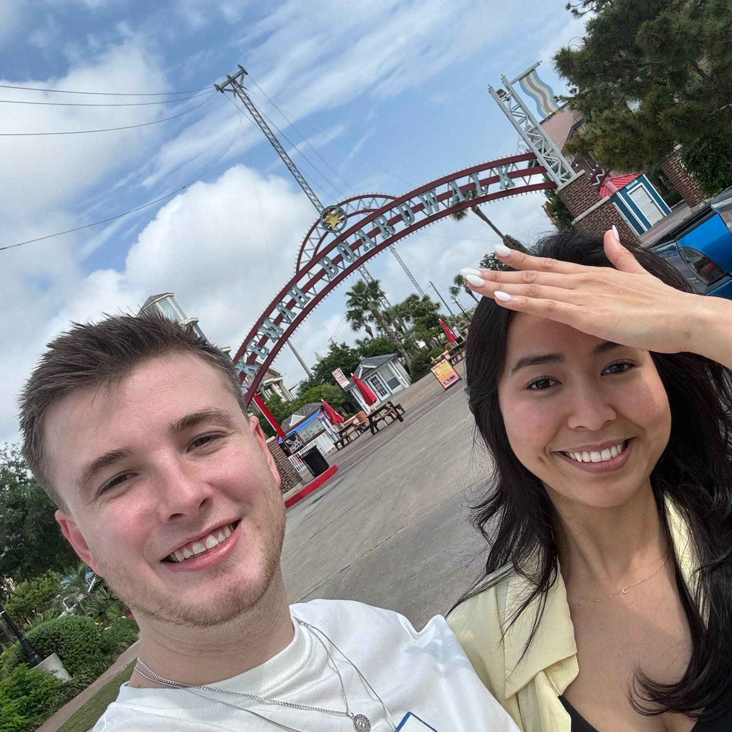 Visiting Texas in April, 2024. First time together at Kemah Boardwalk