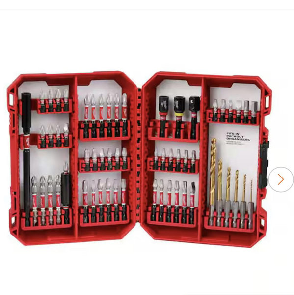 Milwaukee SHOCKWAVE Impact Duty Alloy Steel Screw Driver Bit Set (60-Piece) 48-32-4097