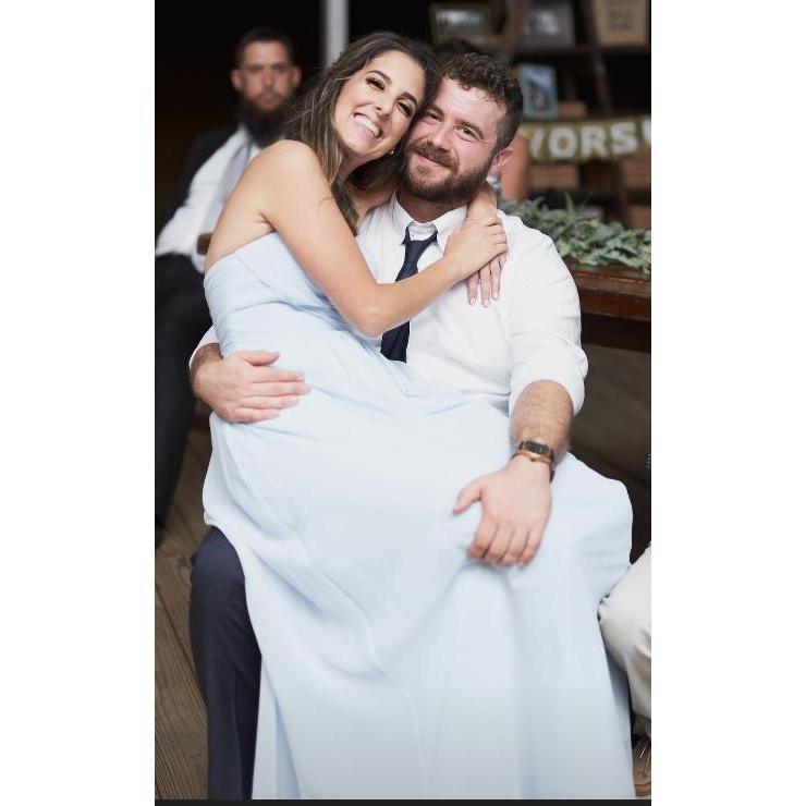 Celebrating my sister and brother in laws wedding! Cheers to the Hislops!