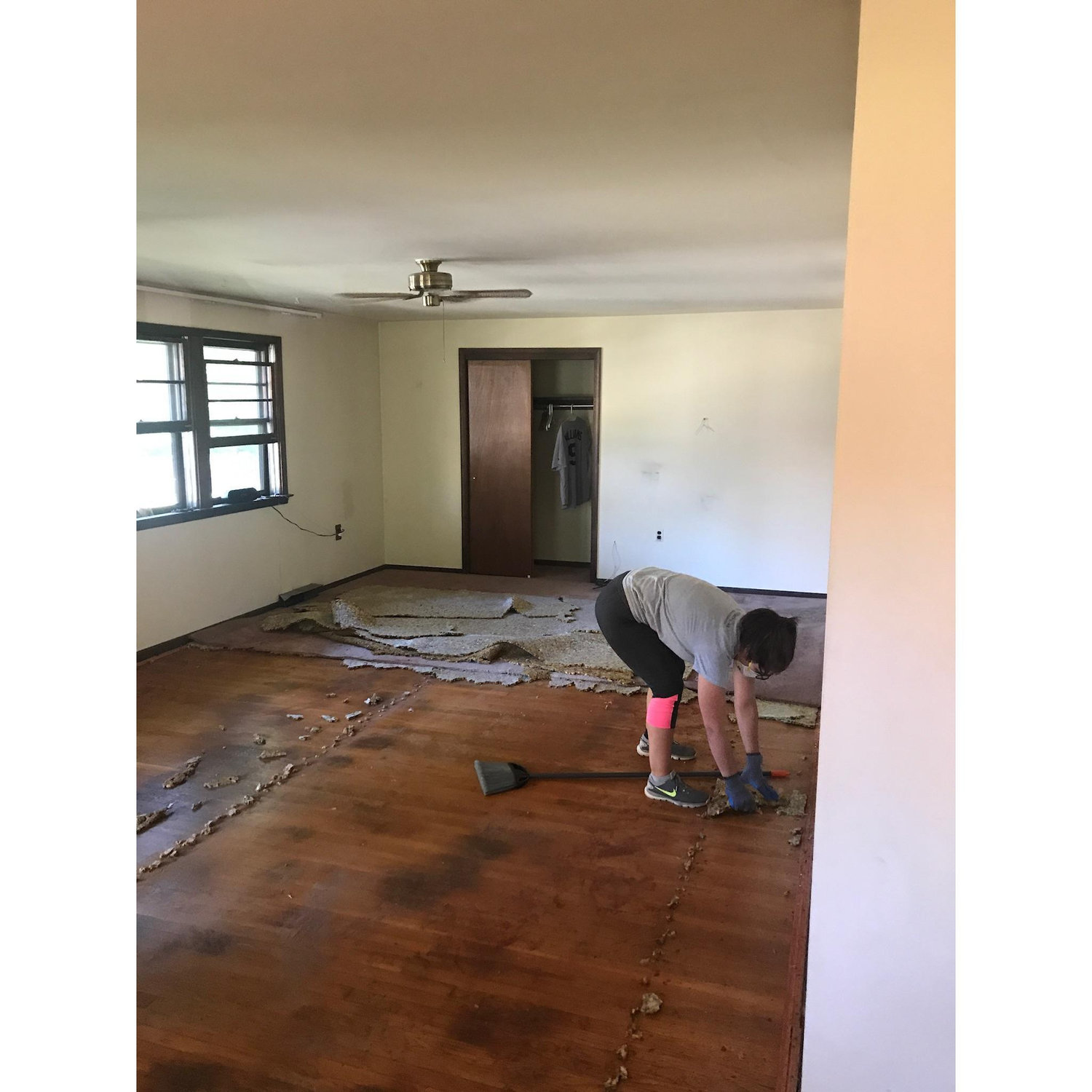Getting rid of the 40+ year old carpet