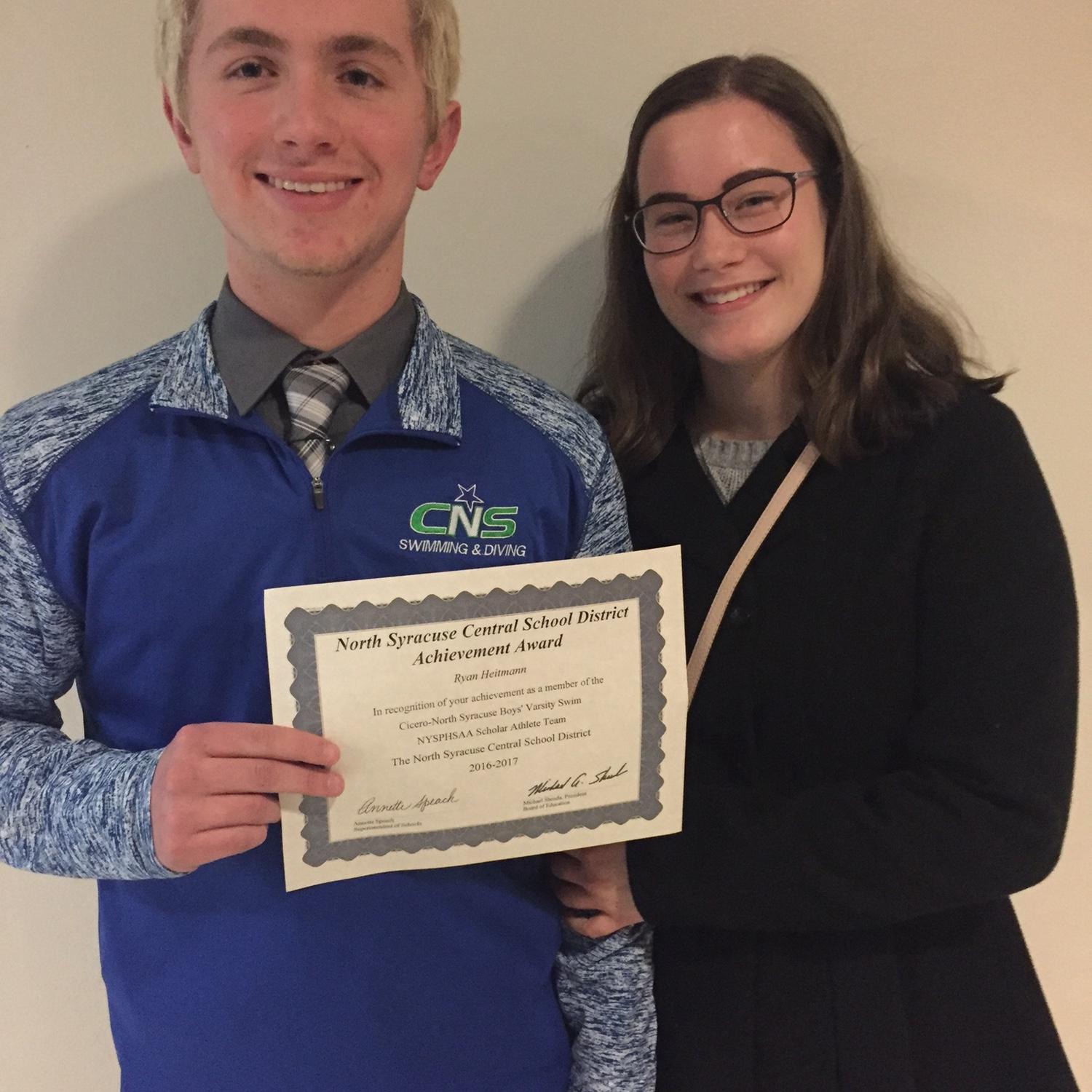 Varsity swim awards - March 2017