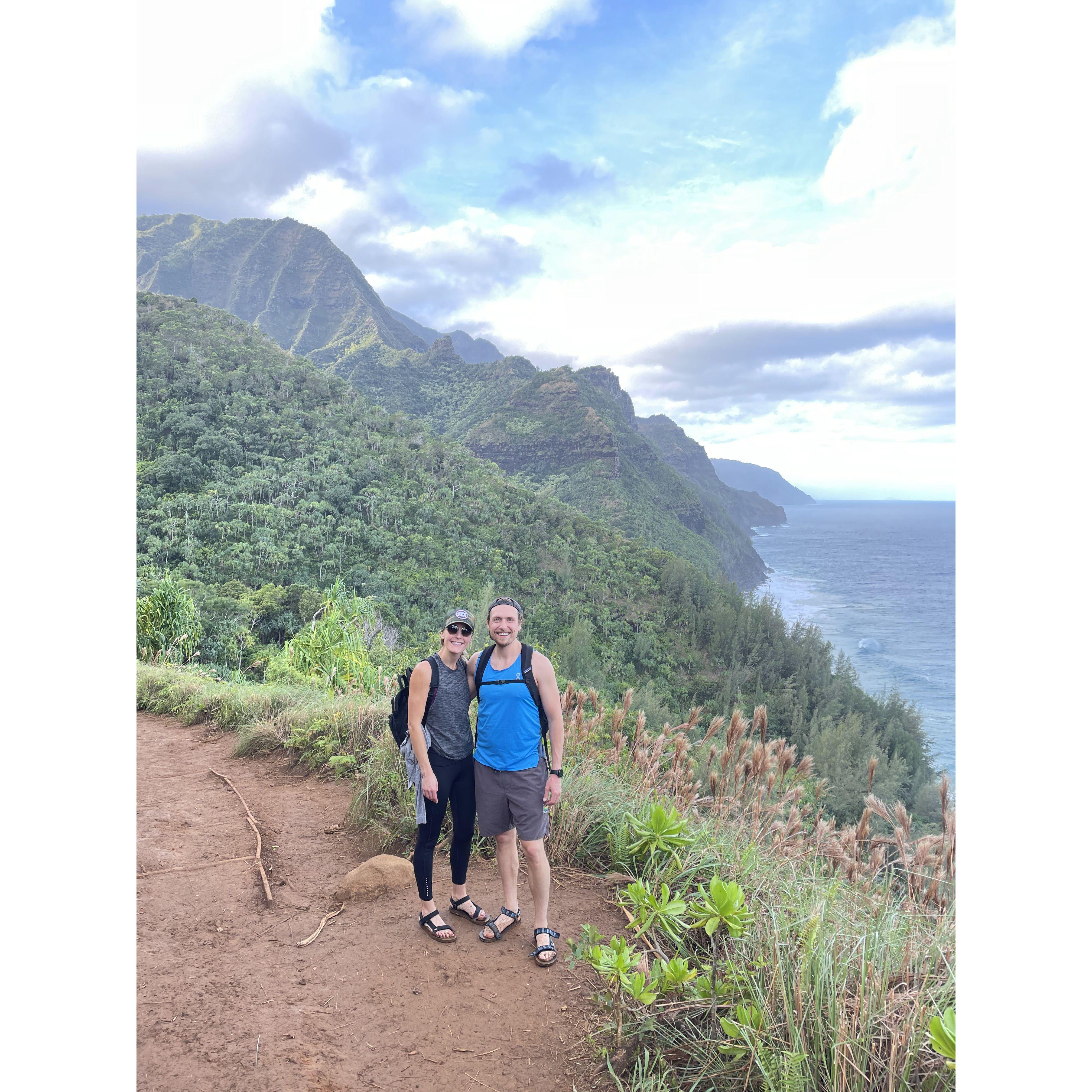 Celebrated Christmas 2021 in Kauai, hiking the Napali Coast