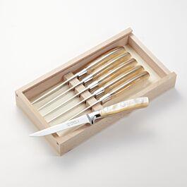 French Steak Knife Set/6 Chateaubriand Ivory