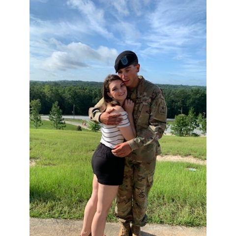 Visiting Jon at Basic training Summer 2019