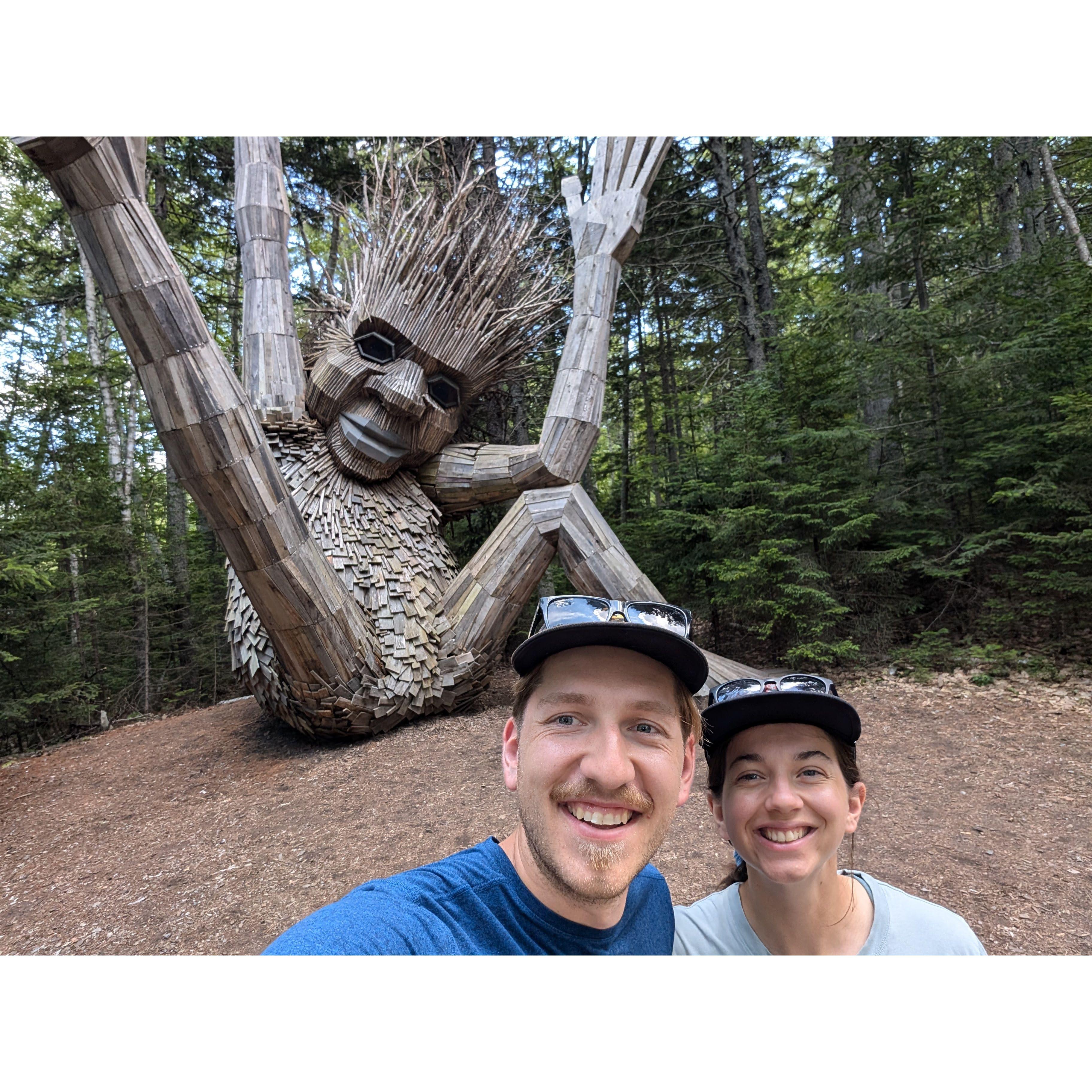 Trolls on our Maine trip!