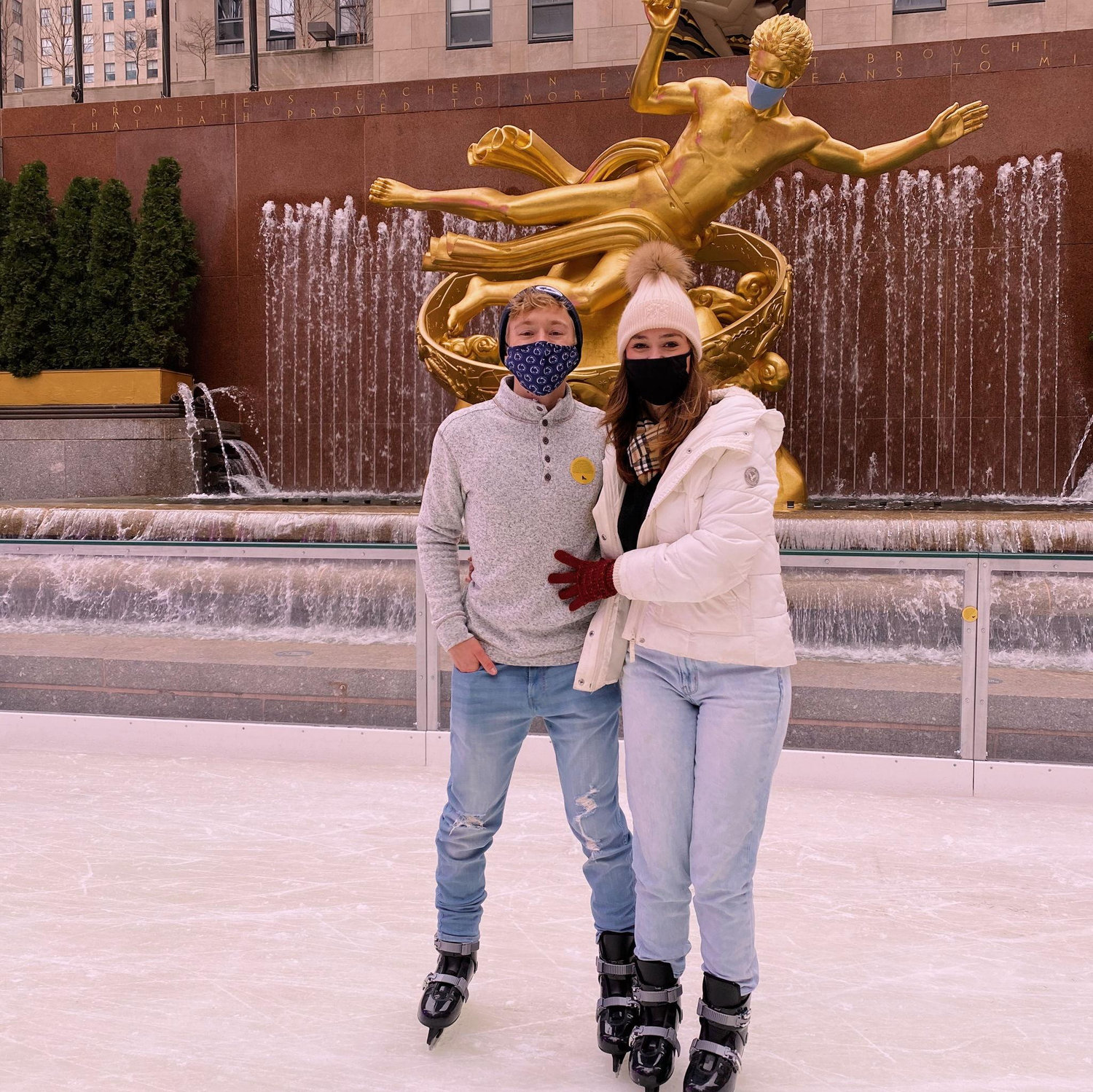 January 15th, 2021. Ice skating at the Rockefeller Center in NYC. Such a fun filled day!