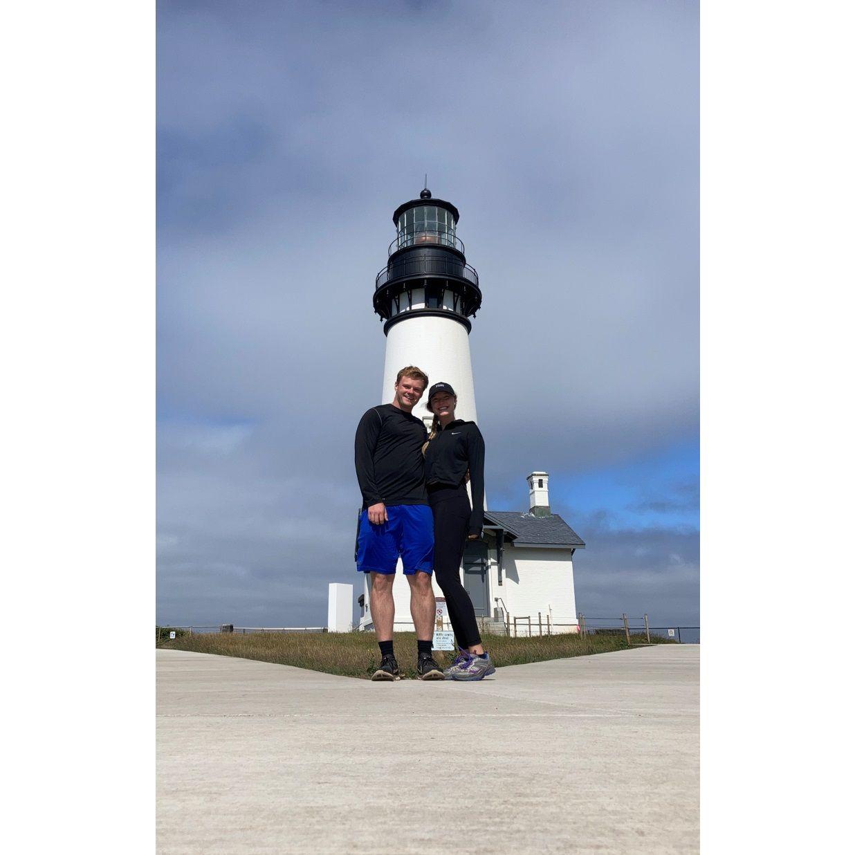 July 13, 2021- Yaquina Head Lighthouse on the Oregon Coast
