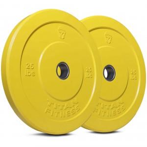 10lb Olympic Rubber Bumper Plate Green (Pair)