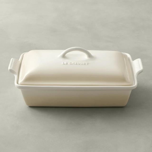 Le Creuset Stoneware Covered Rectangle Casserole, 12 1/2-in, Meringue