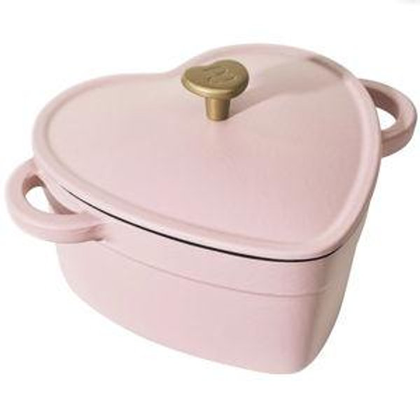 Beautiful by Drew Barrymore Heart-Shaped Cast Iron Dutch Oven