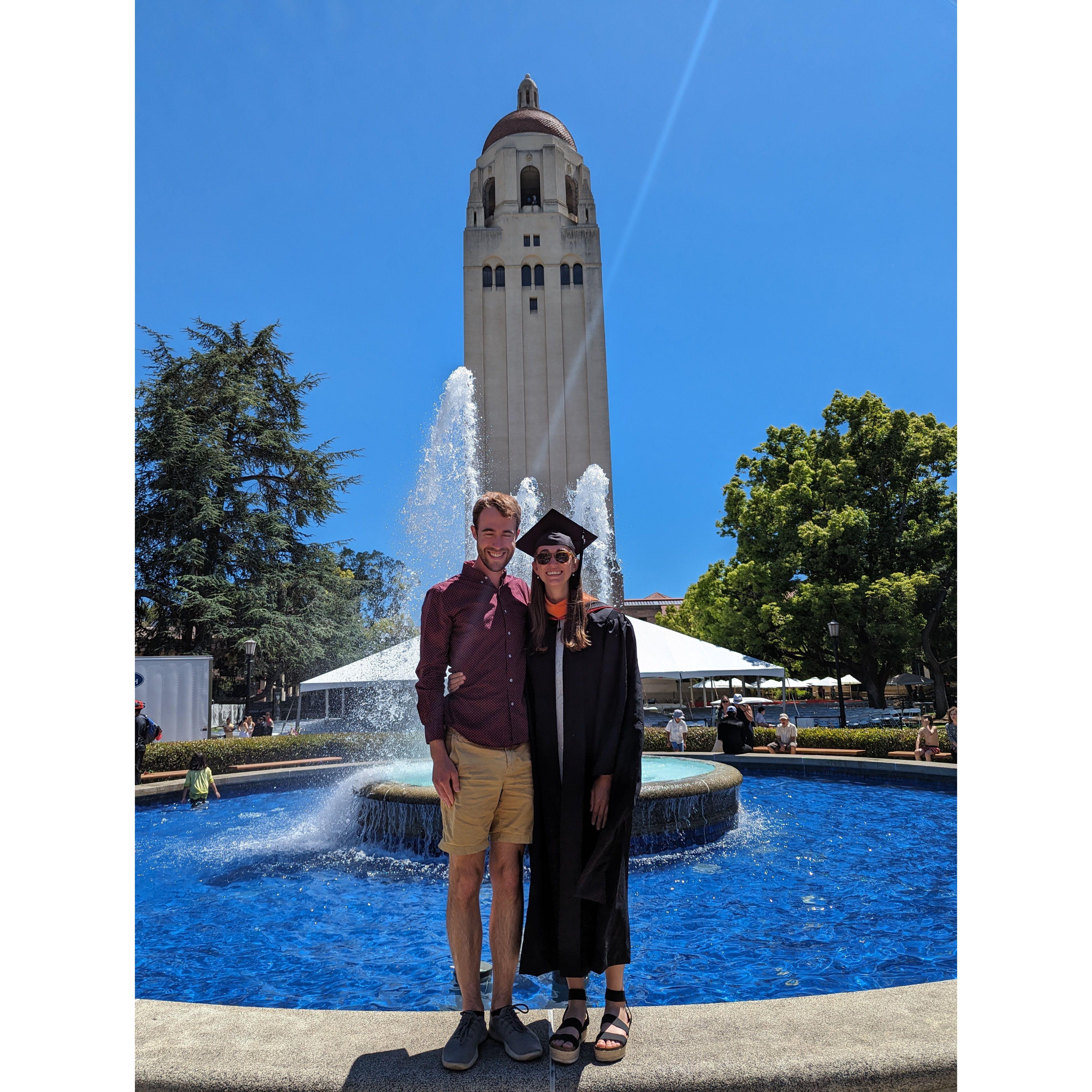 Sarah got her Masters! "Finally" - Phillip