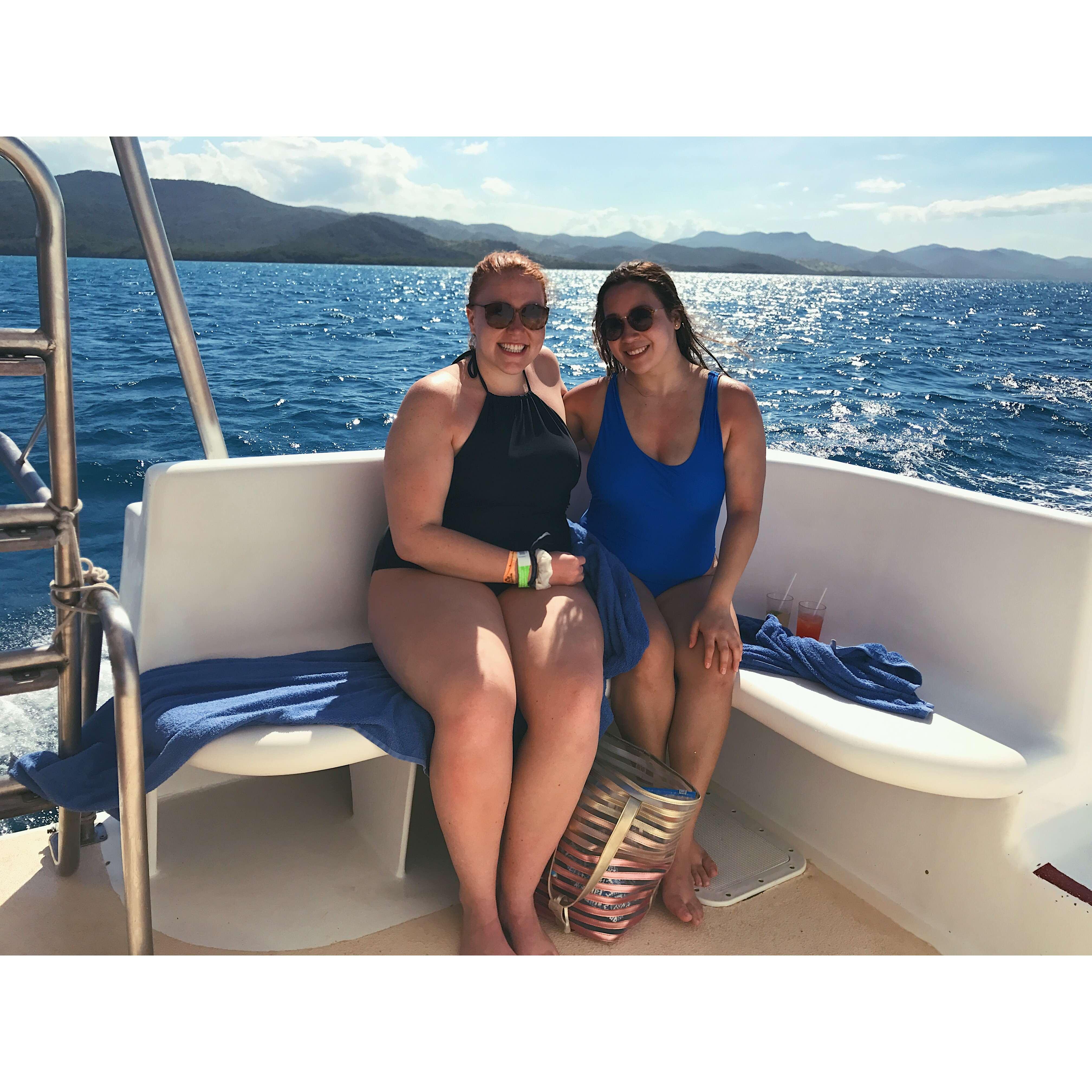 March 2017: On a snorkeling boat in Puerto Plata, Dominican republic.