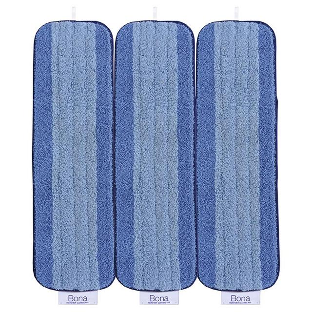 Bona® Microfiber Cleaning Pad Pack, Blue, 3 Count