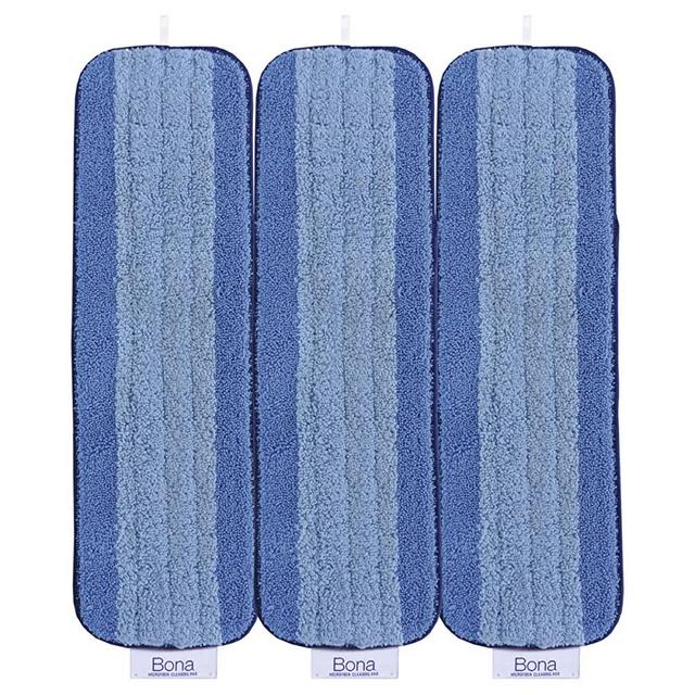 Bona® Microfiber Cleaning Pad Pack, Blue, 3 Count