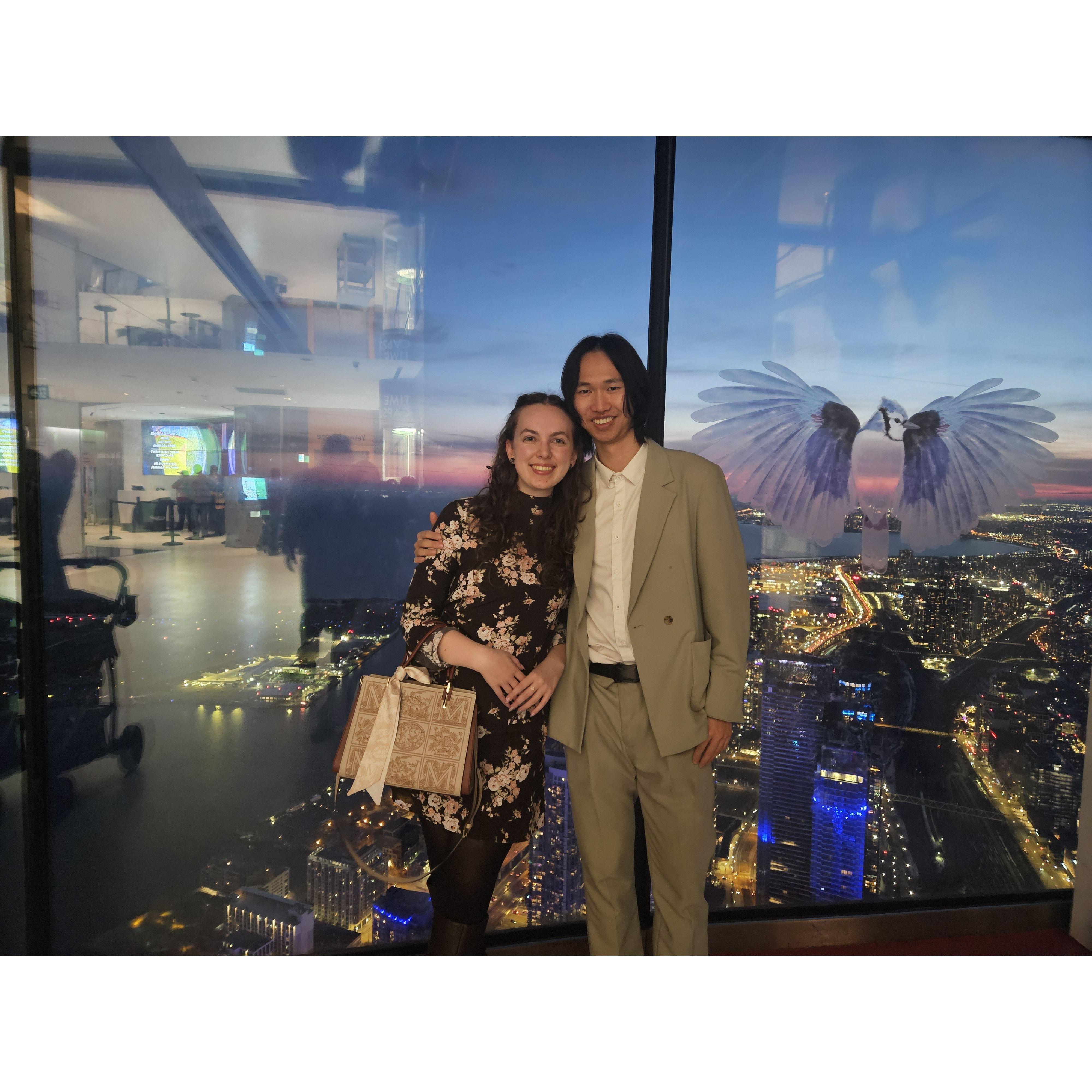 Our first time up the CN Tower!