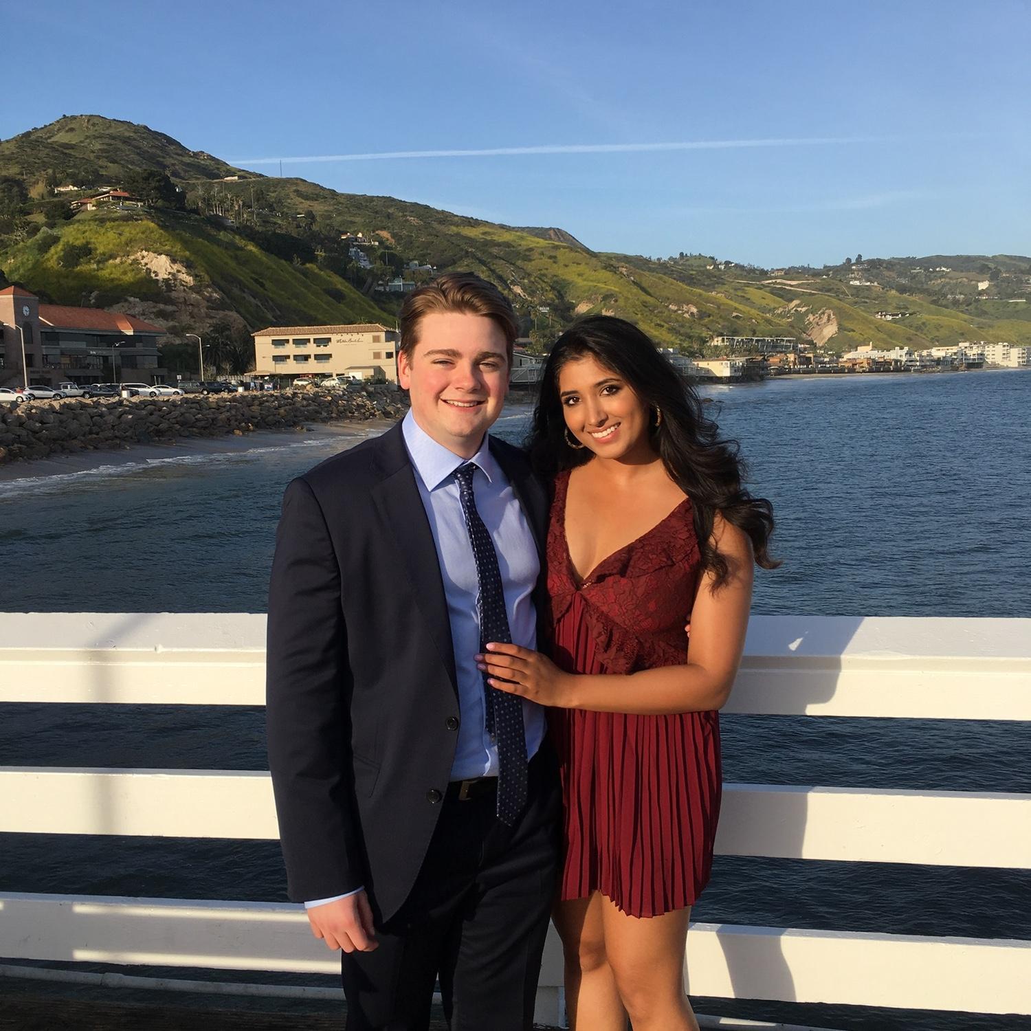 After coming back from abroad, we became each others go to formal date:)