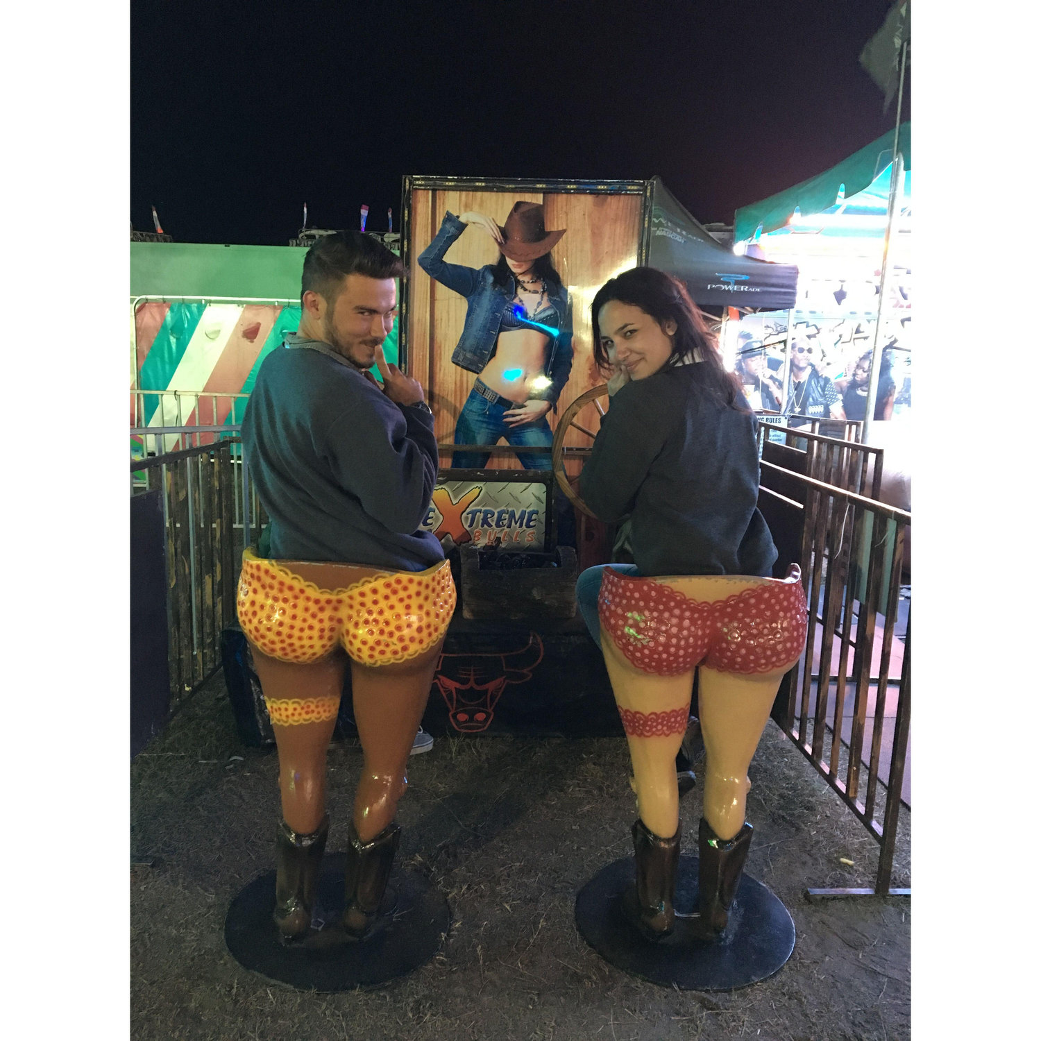 This was Nate's favorite picture of us for a long time. Central Florida fair 2018