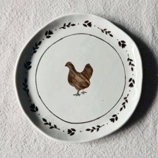 Custom Hen Snack Plate — Stephanie Dawn Matthias